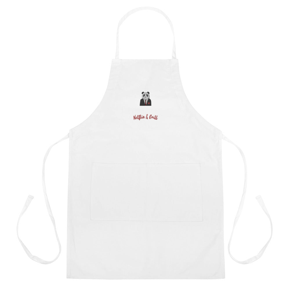 Happy Panda "Netfix & Grill" Apron