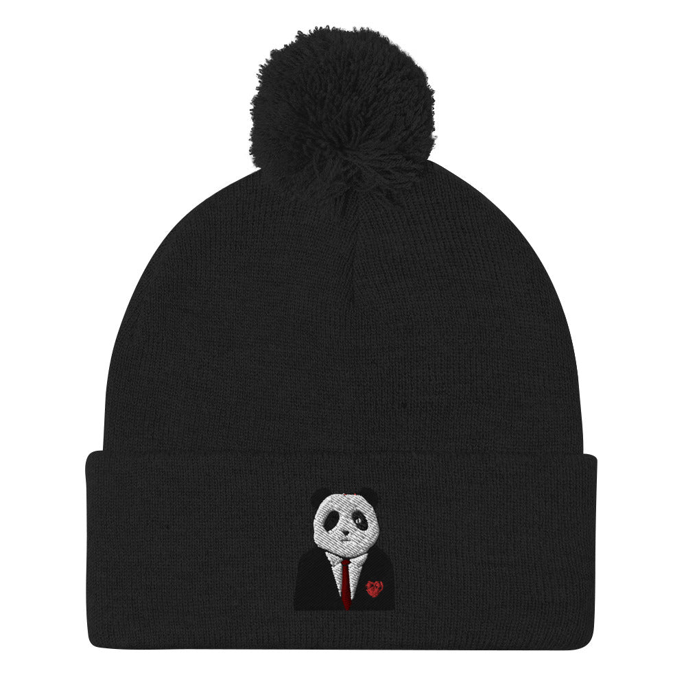 Happy Panda Pom-Pom Beanie