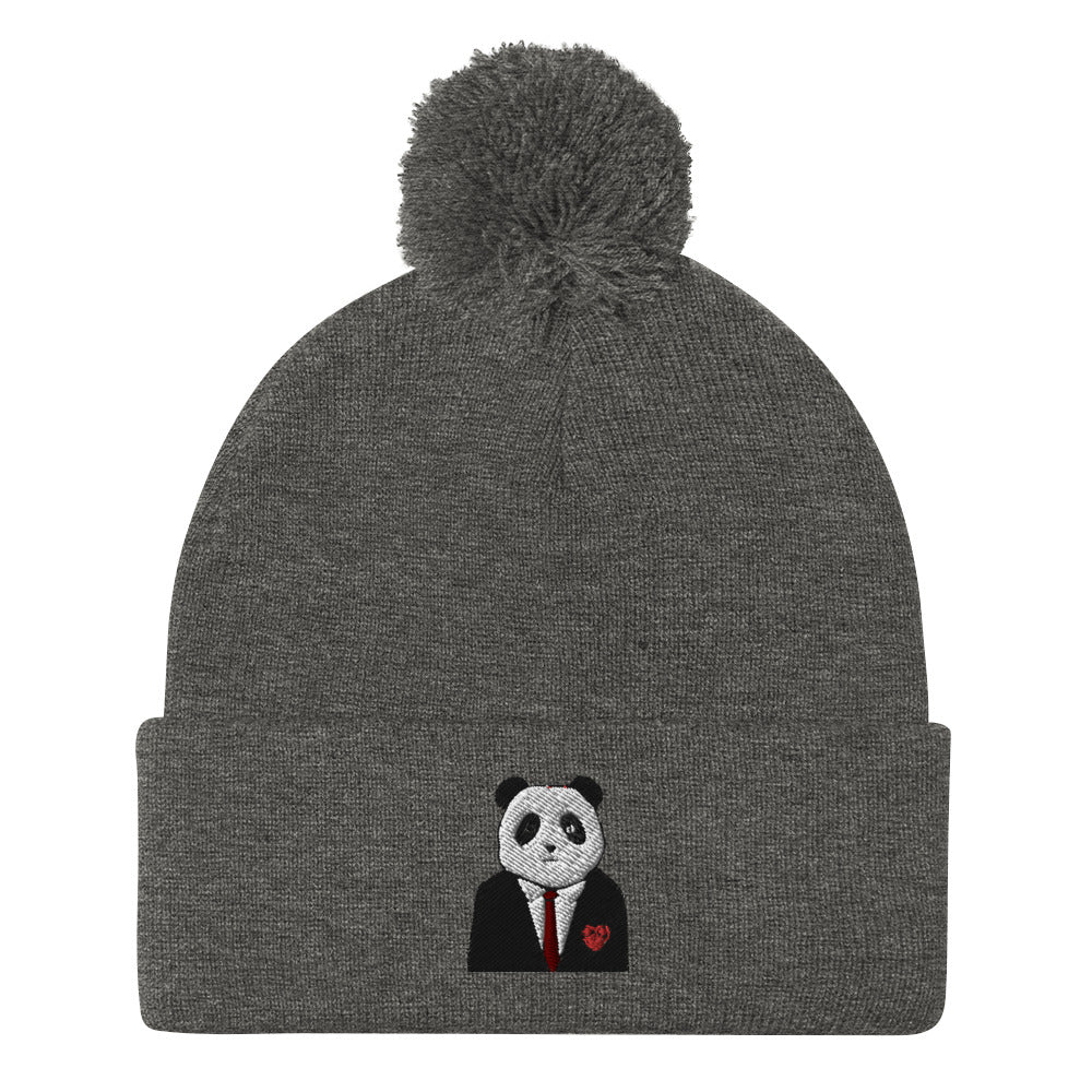 Happy Panda Pom-Pom Beanie