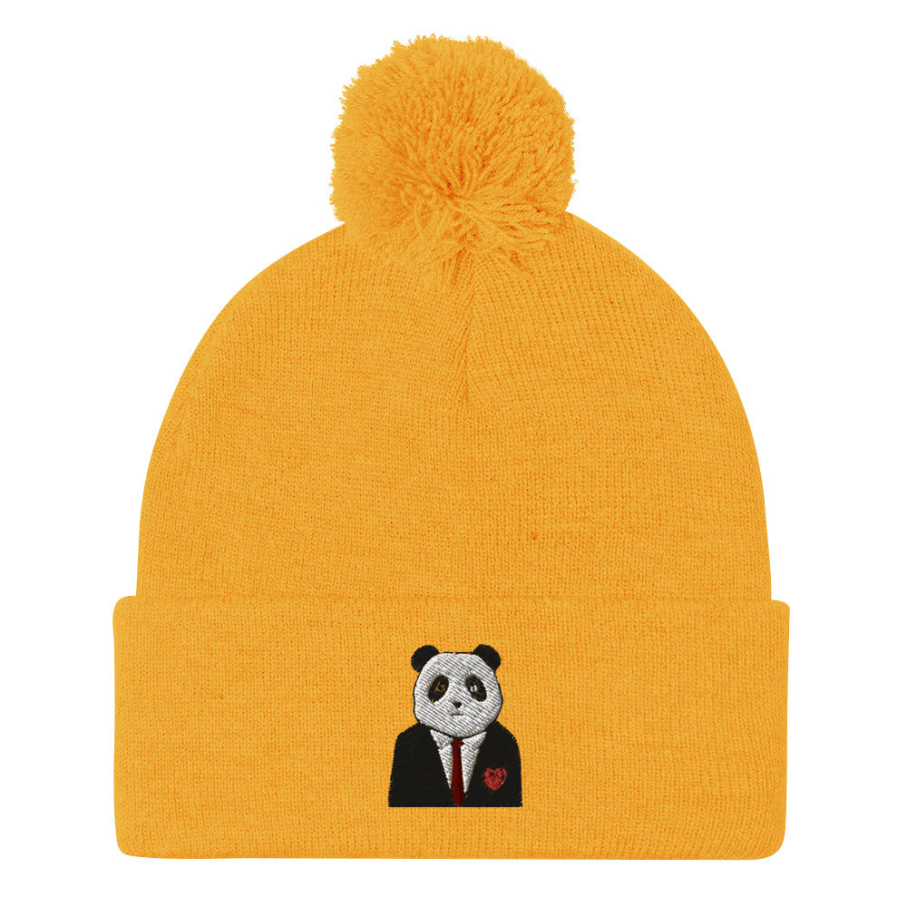 Happy Panda Pom-Pom Beanie