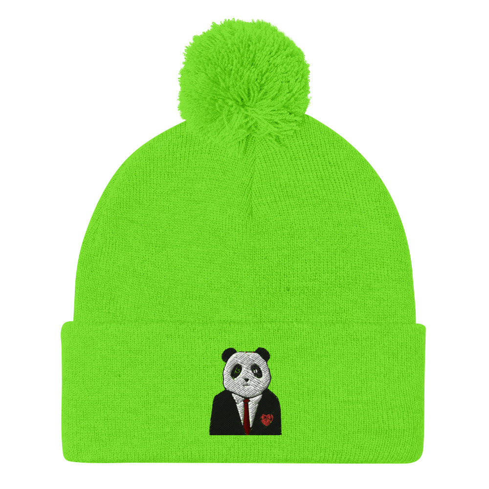 Happy Panda Pom-Pom Beanie