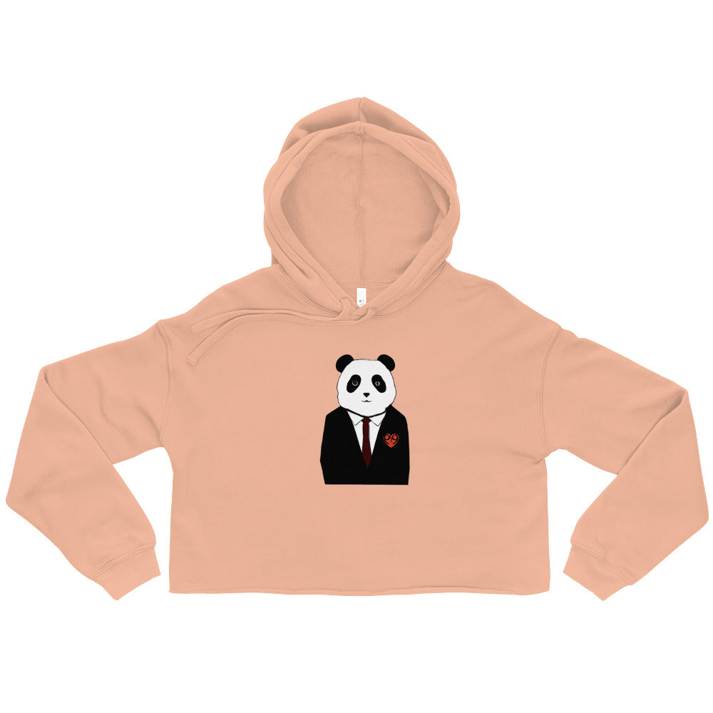 Happy Panda Crop Hoodie