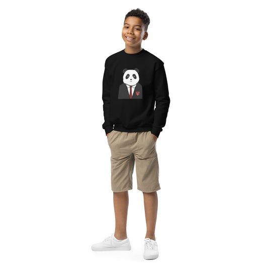 Happy Panda Youth Crewneck Sweatshirt